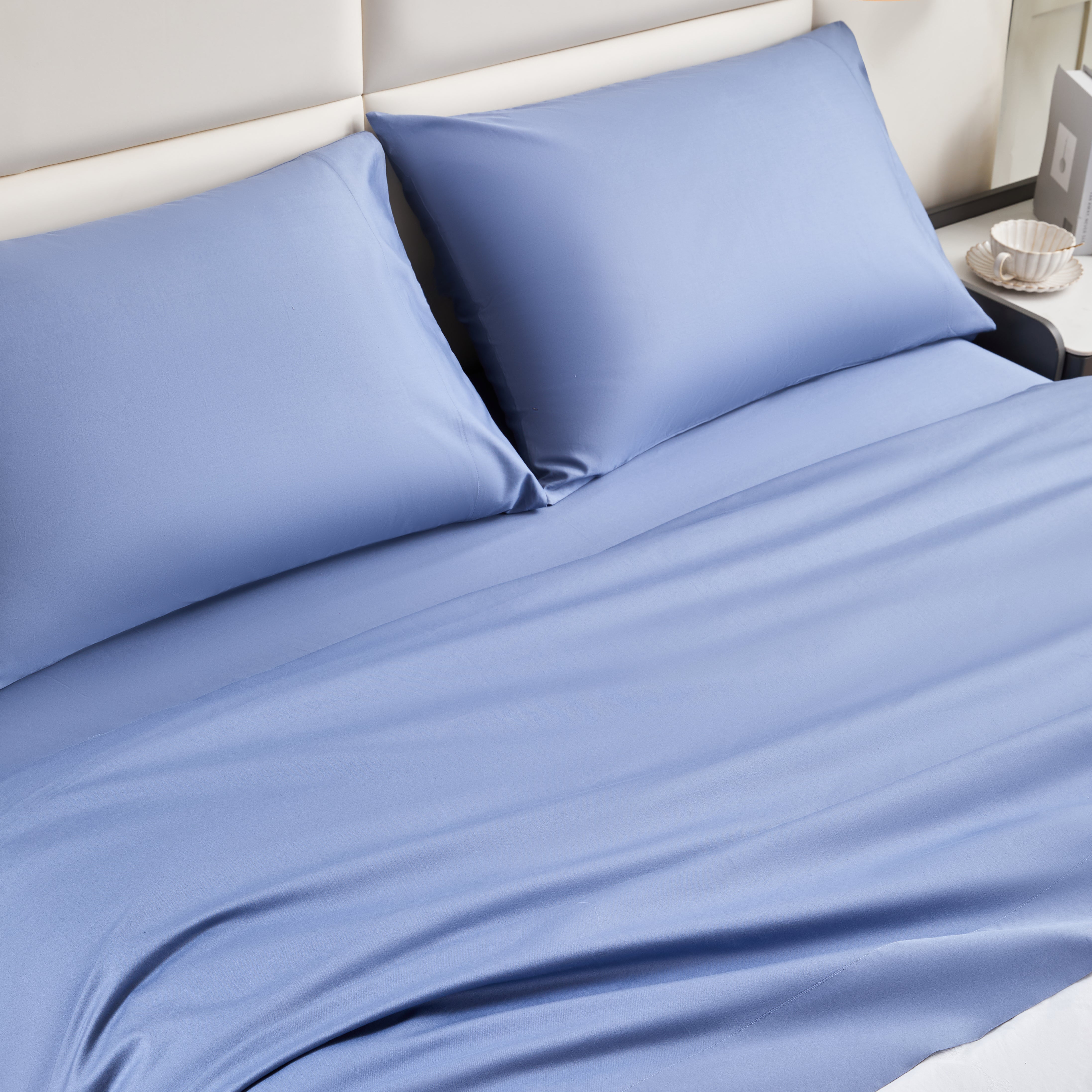 4PC Cotton Bed Sheet Set – Full Size