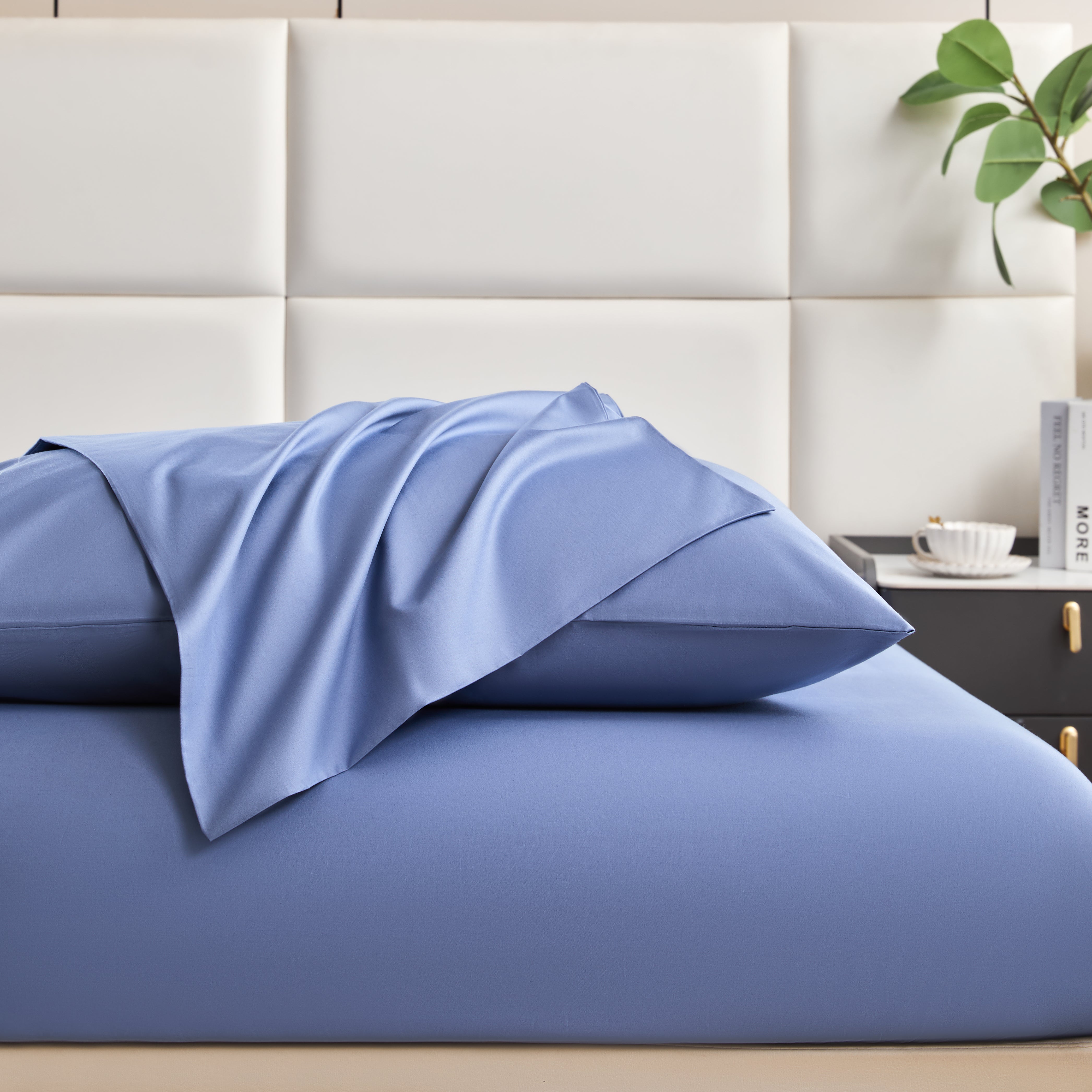 4PC Cotton Bed Sheet Set – Full Size