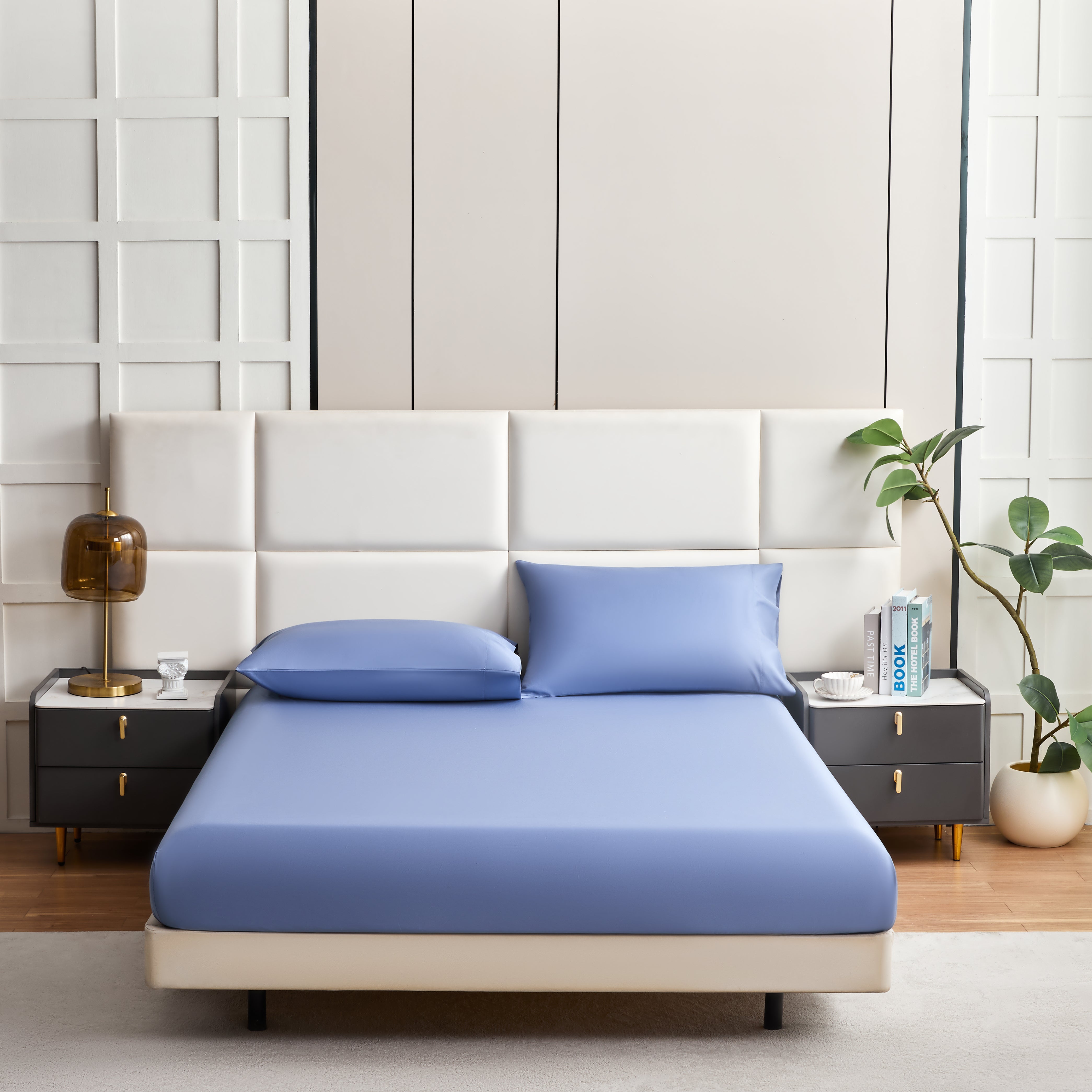 4PC Cotton Bed Sheet Set – Full Size