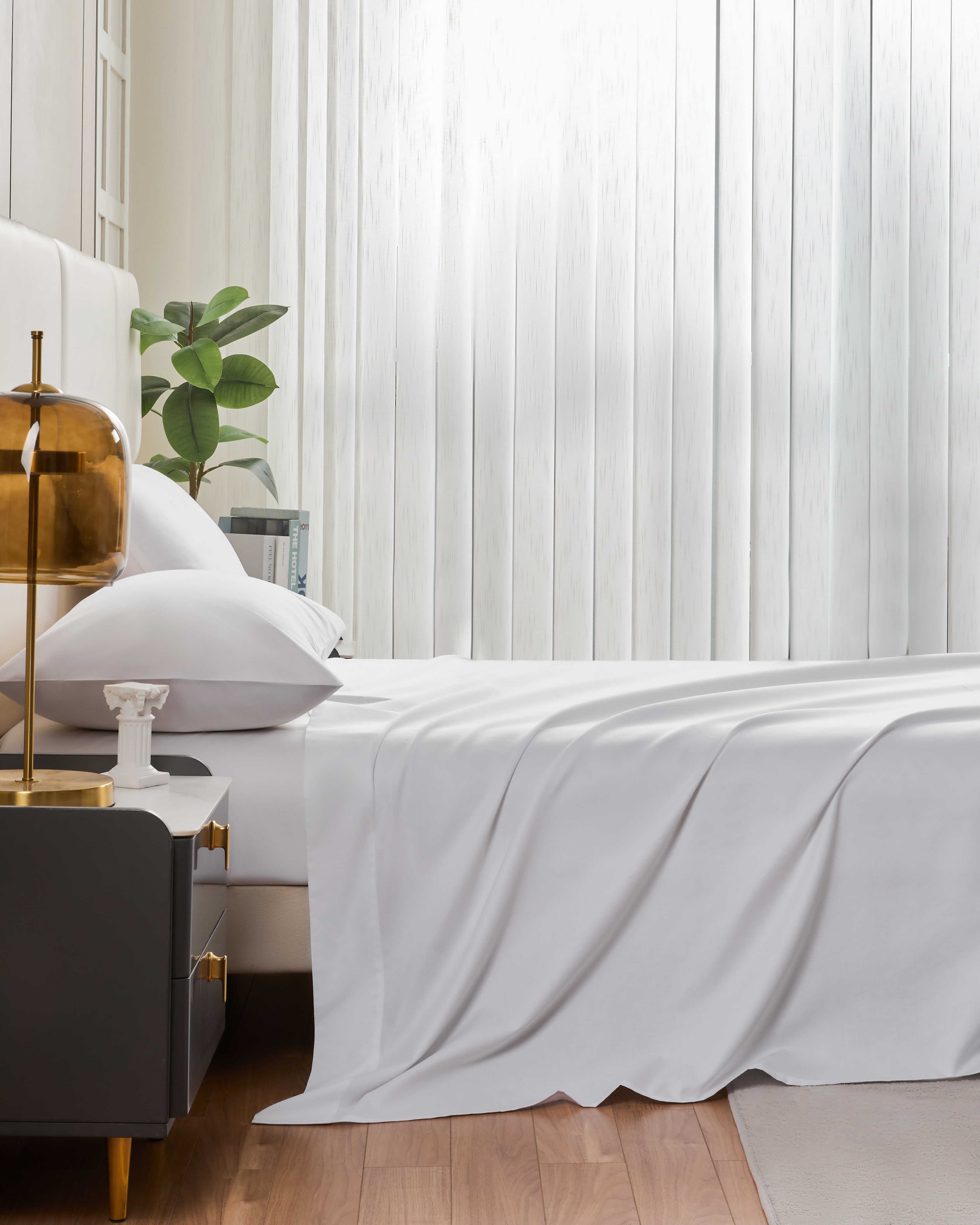 4PC Cotton Bed Sheet Set – Full Size