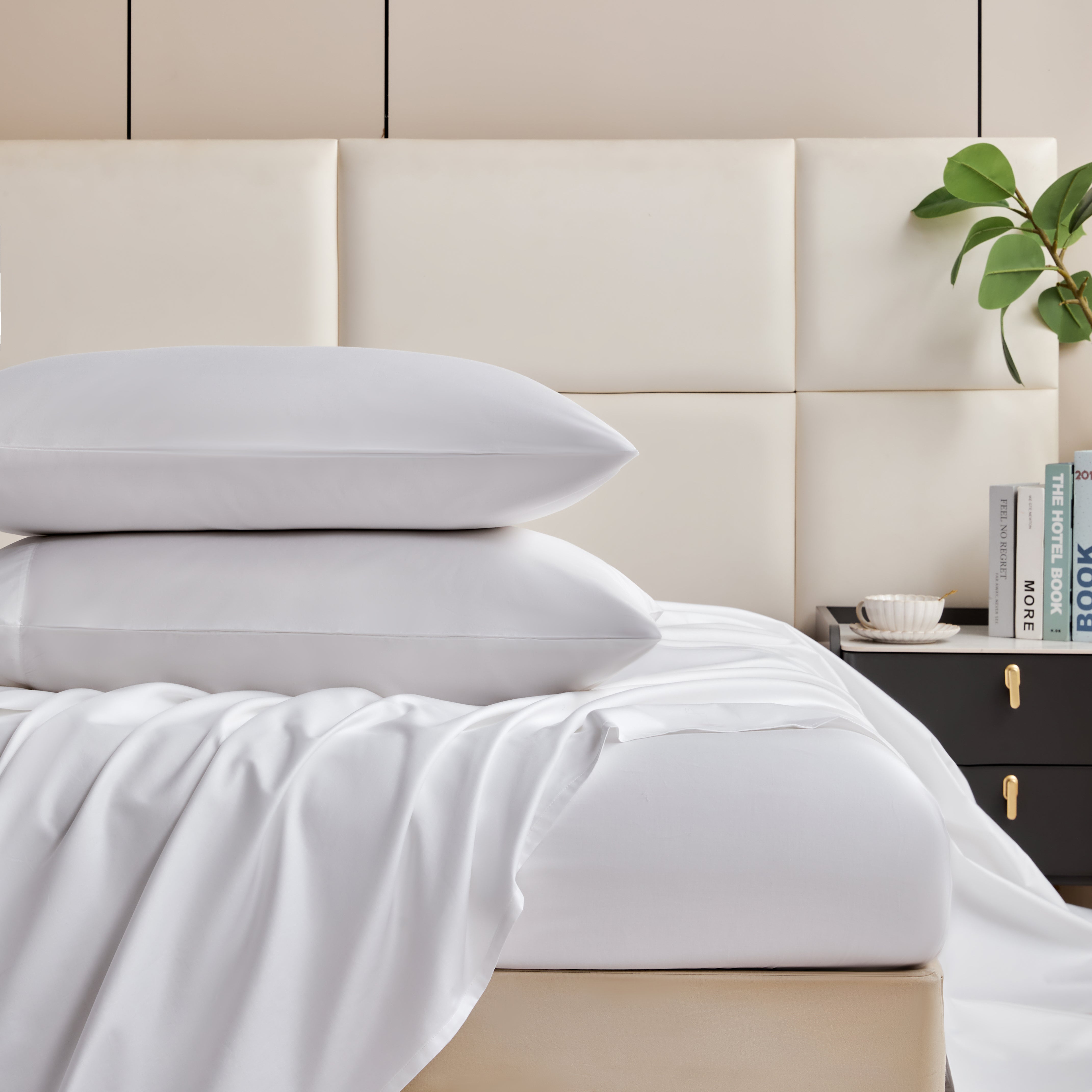 4PC Cotton Bed Sheet Set – Full Size