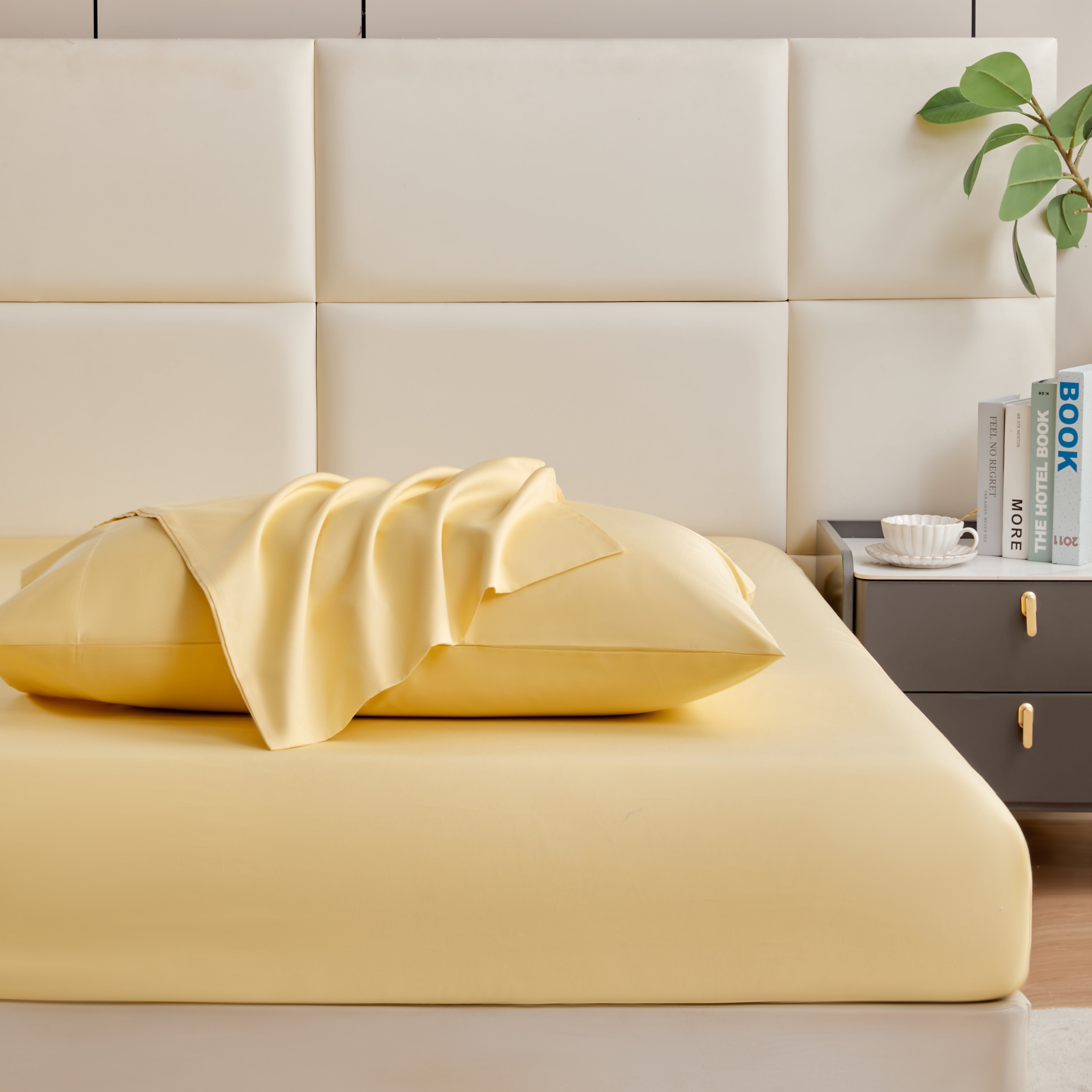 4PC Cotton Bed Sheet Set – Full Size