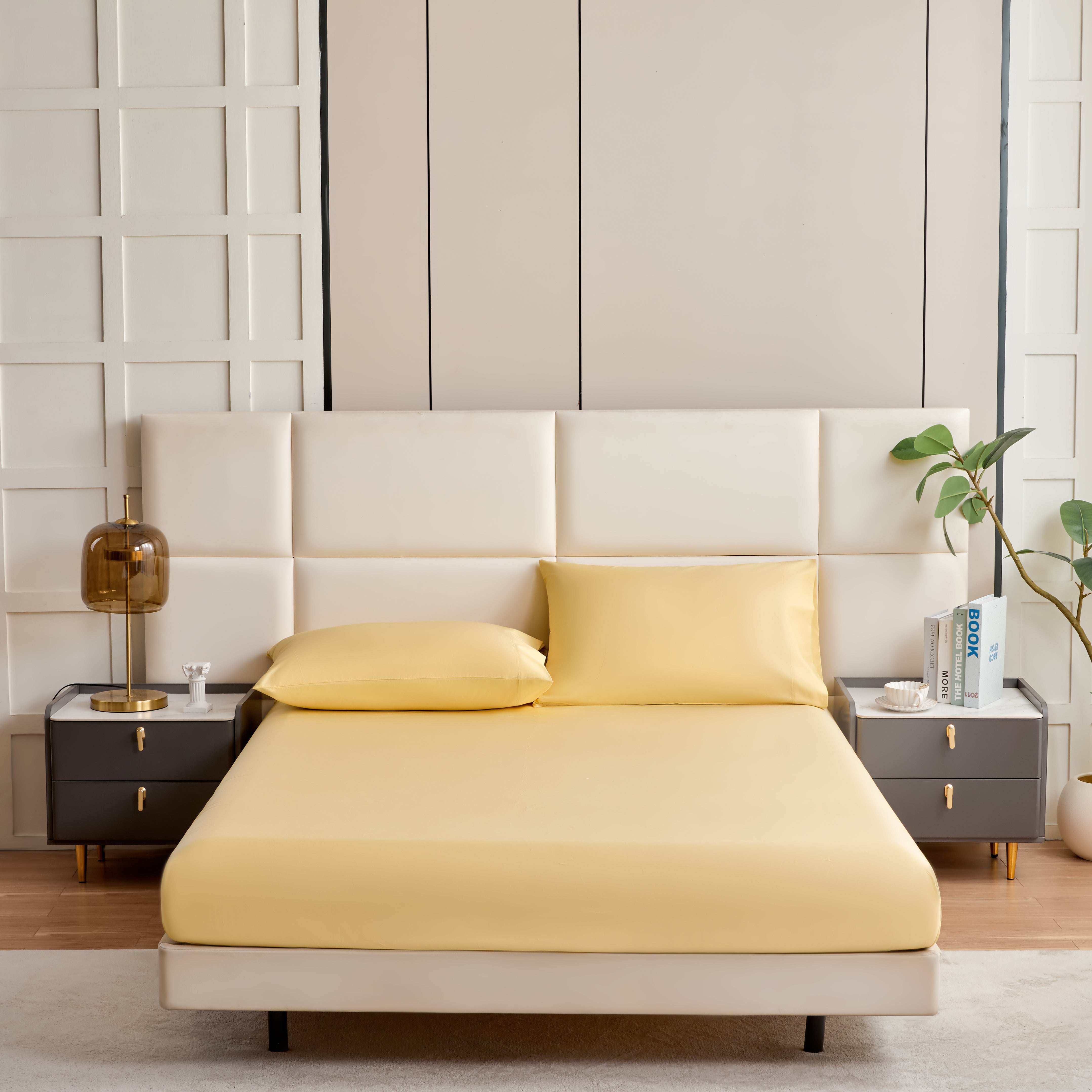 4PC Cotton Bed Sheet Set – Full Size